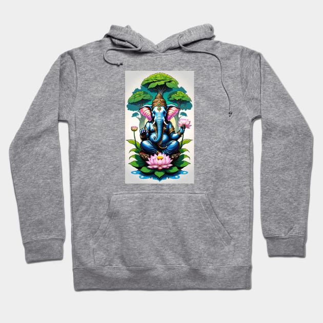 Ganesh and the tree of life Hoodie by mariasshop